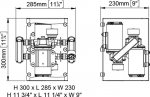 UP6/E-DX elektronisch dubbelpompsysteem 52 l/min