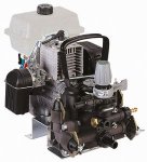 Diaphragm pump with motor