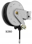 Air/water hose reel 100 bar swiveling