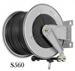 Air/water hose reel 100 bar fixed