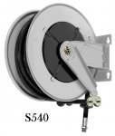 Air/water hose reel 100 bar fixed