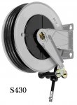 Air/water hose reel 100 bar fixed