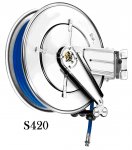 Water hose reel 100 bar swiveling