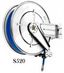 Water hose reel 200 bar swiveling