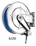 Water hose reel 400 bar fixed