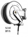 Air/water hose reel 10/20 bar solid